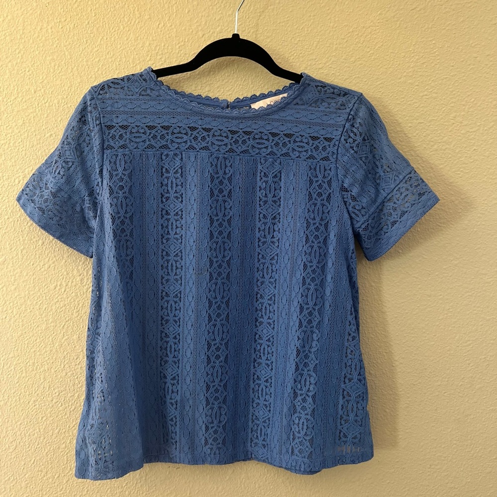 Blue Loft Knit Top